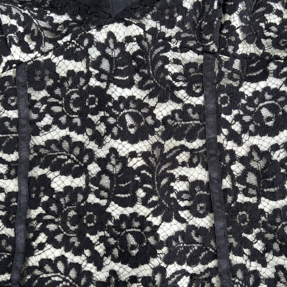 Rebecca Taylor Black Lace Camisole Tank Top Size 8 - Picture 8 of 16